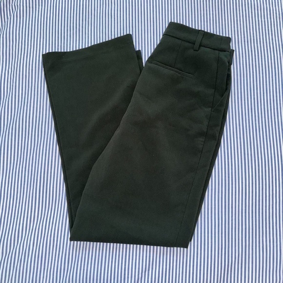 New w/o Tag Joie Women’s US 4 (FITS LIKE 6) Long Loose Fit Green Dress Pants - Picture 1 of 6